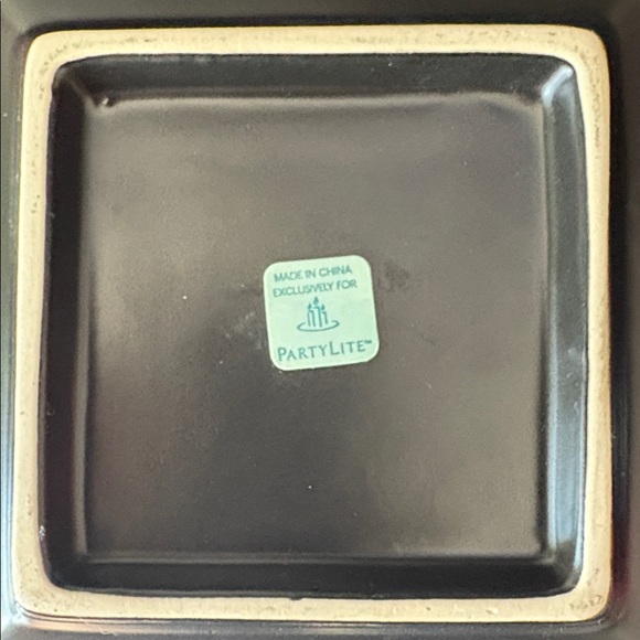 PartyLite Elegant Purple Zen Ceramic Bowl and plate candle set - Picture 6 of 6